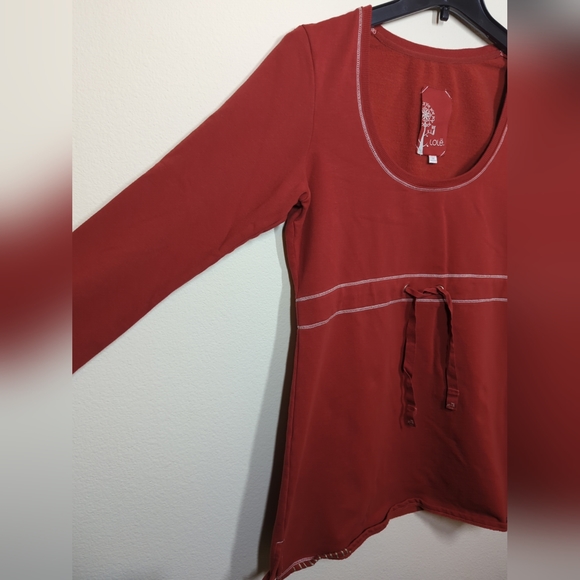Lole Womens Long Sleeve Sweater Dress Size M Red - Picture 5 of 7